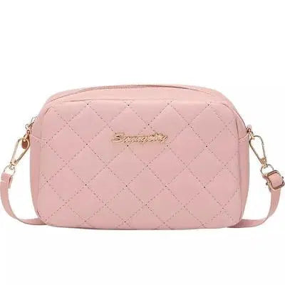 Chic Girl's PU Leather Embroidered Shoulder Bag - 1 Pc