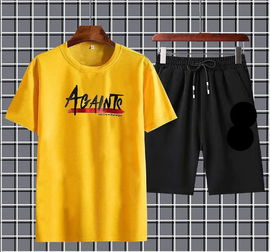 Dri Fit Printed T-Shirt & Shorts Tracksuit
